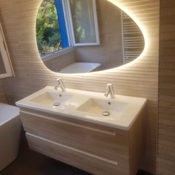 Salle de Bains rueil malmaison 92 double vasque - Tecnisens